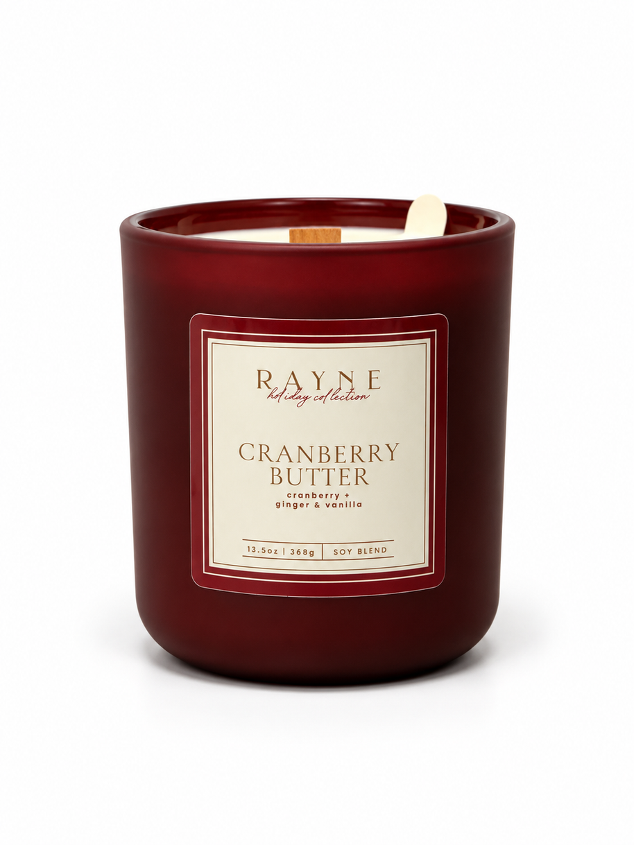 Cranberry Butter Coconut Soy Blend Candle, 13.5 oz.