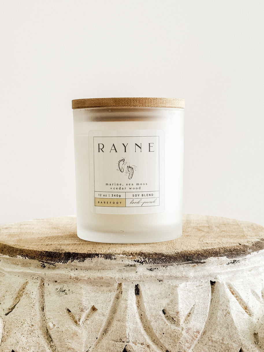 BAREFOOT Coconut Soy Blend Candle, 12 oz.