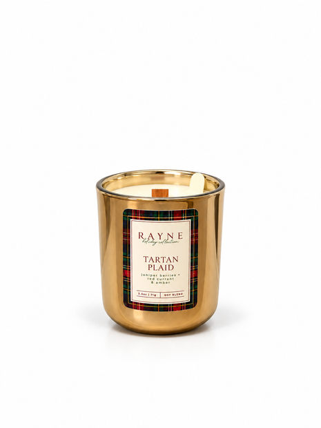 Tartan Plaid Coconut Soy Blend Candle, 2.5 oz