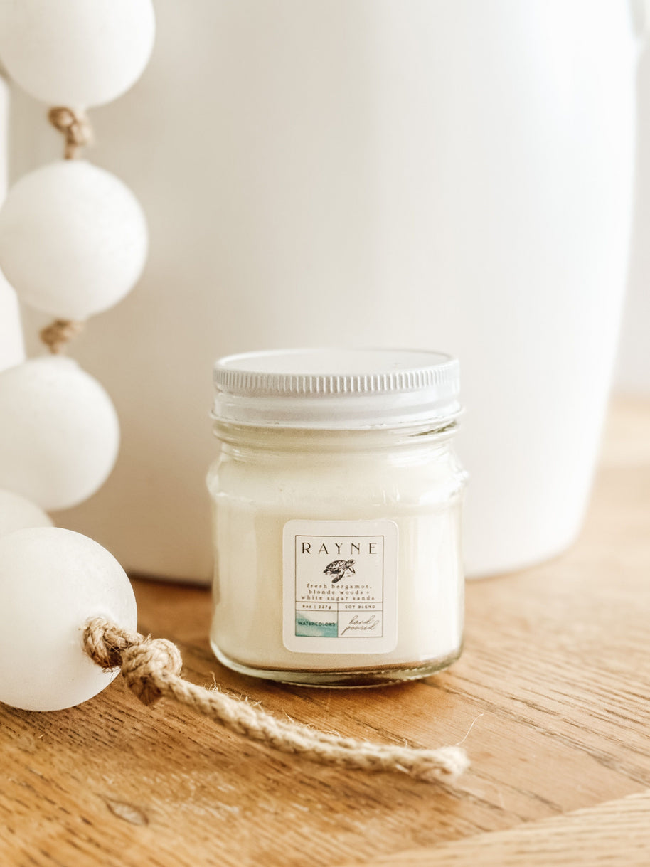 WATERCOLORS Coconut Soy Blend Candle, 8 oz.