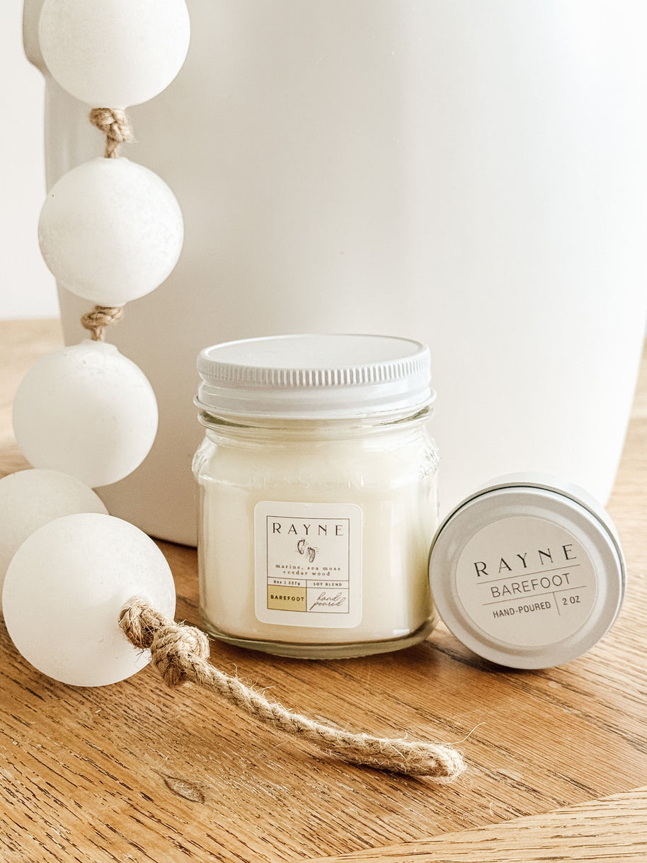 BAREFOOT Coconut Soy Blend Candle, 2 oz.