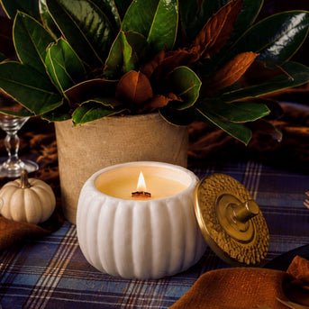 Pumpkins + Patchouli Cocount Soy Blend Candle, 18 oz.